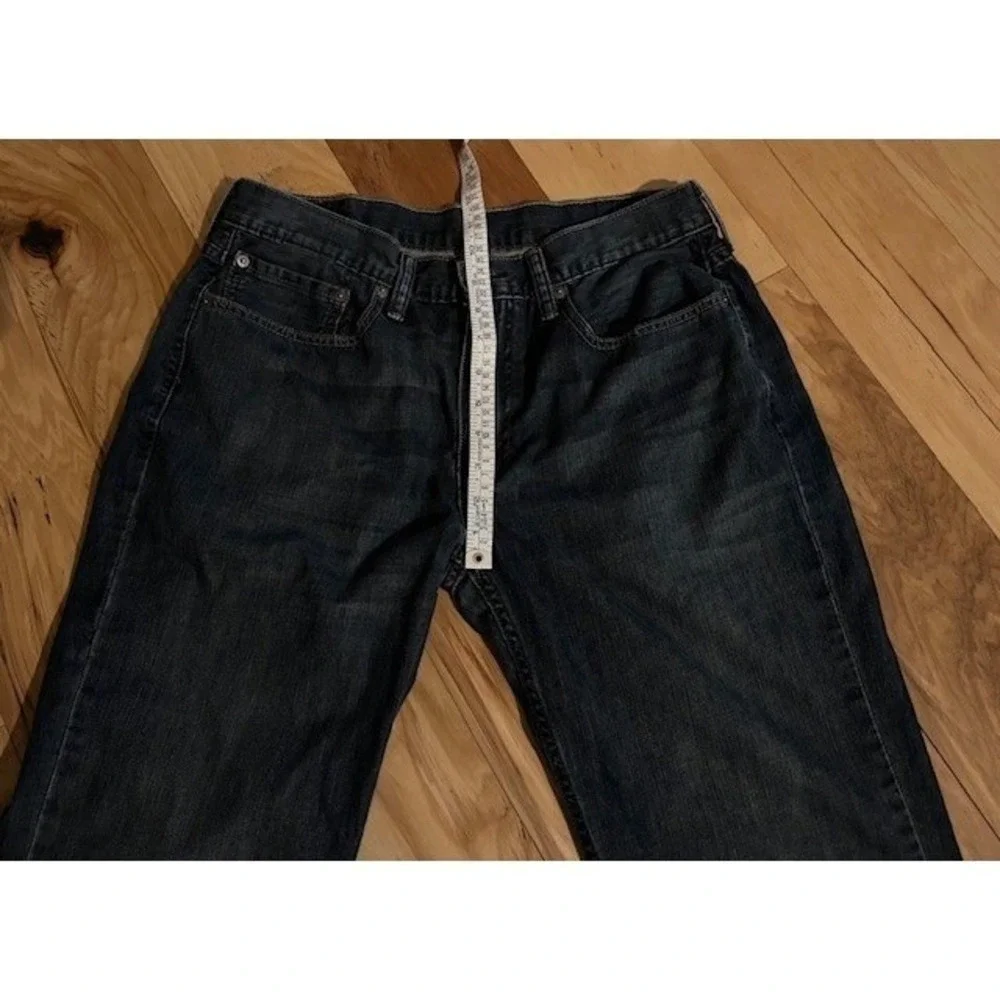 Levi's‎ 514 Jeans Mens 34x32 Straight Fit Dark Wash Denim Blue 100% Cotton